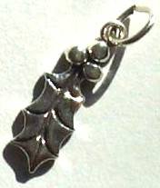 Sterling Silver Holly Pendant